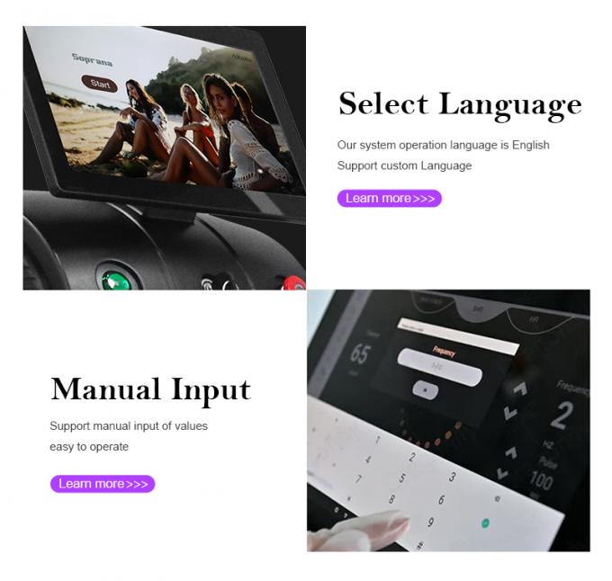 Máquina de láser de diodo de titanio de hielo longitud de onda triple 755 808 1064Nm Diodo láser de depilación 6