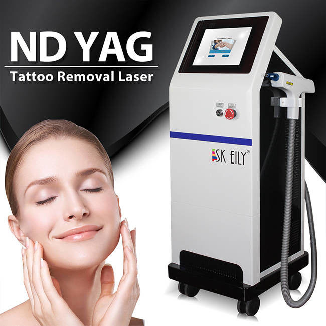 Skin Rejuvenation Mobile Tattoo Removal Machine 1064nm 532nm